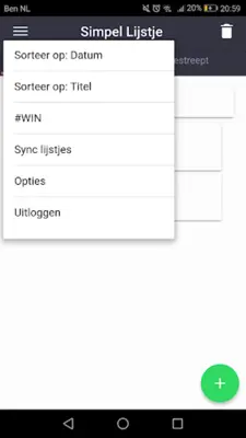 Simpel Lijstje android App screenshot 1