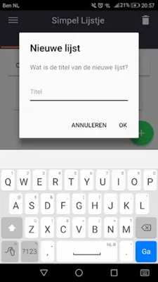Simpel Lijstje android App screenshot 4